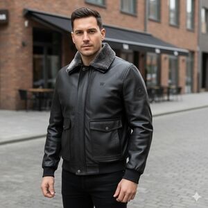 NWT BV Men's Black Coat Size L